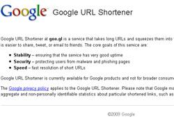 Google lança o Goo.gl - Serviço encurtador de URL