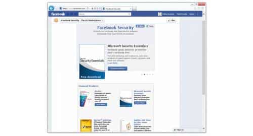 Antivirus Marktplace Facebook