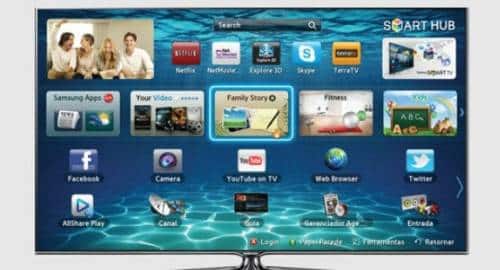 TV Samsung - controle de voz e gestos